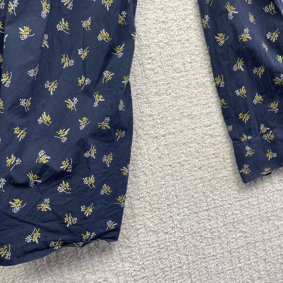 Ben Sherman The Casino Shirt Button Up Blue Floral AOP Long Sleeve Mens XL - Picture 13 of 15